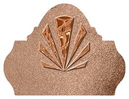 DARAY L 602 CP SH BZ Copper Sunburst Shimmer Bronze Background